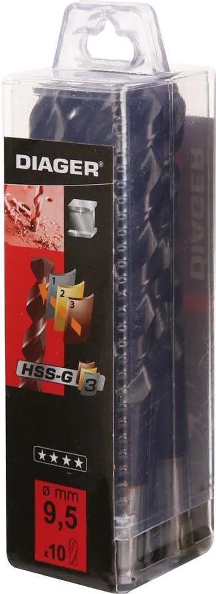 DIAGER - BOOR MET MEERVOUDIGE COATING - 13.00 MM X 101 X 151 - 5 PCS