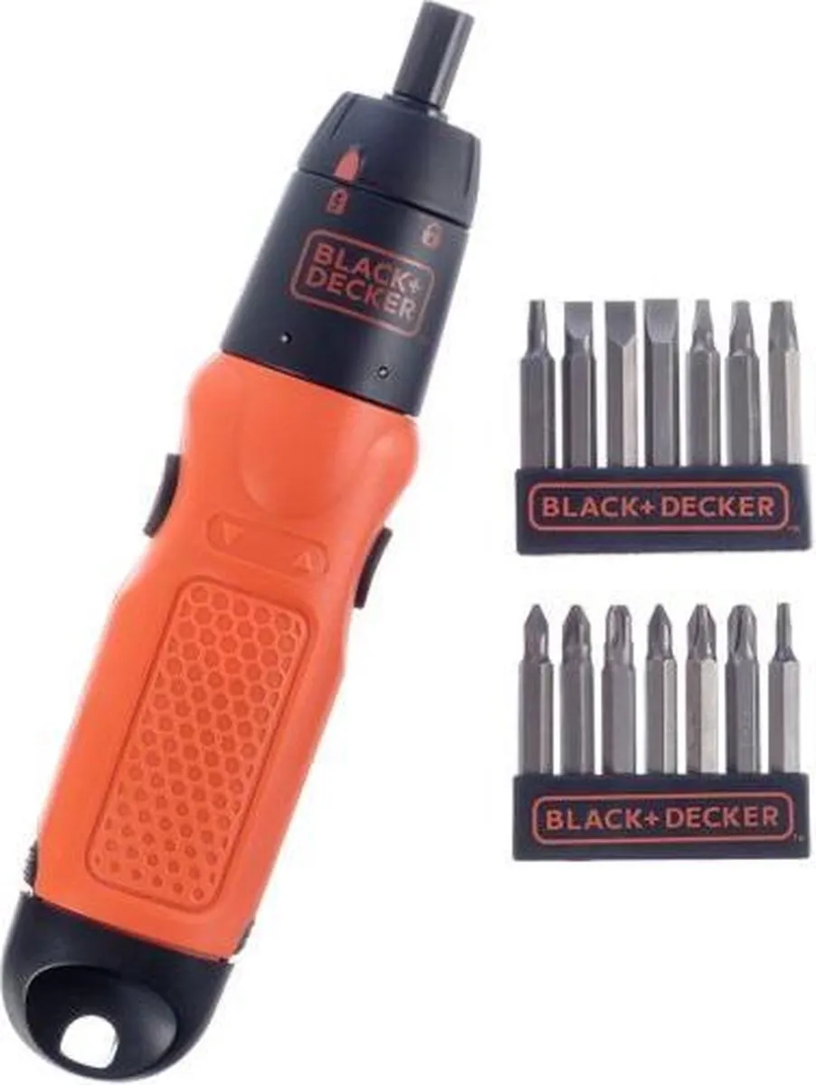 BLACK+DECKER A7073 Accu Schroevendraaier - 19-delig - afbeelding 2 van 2