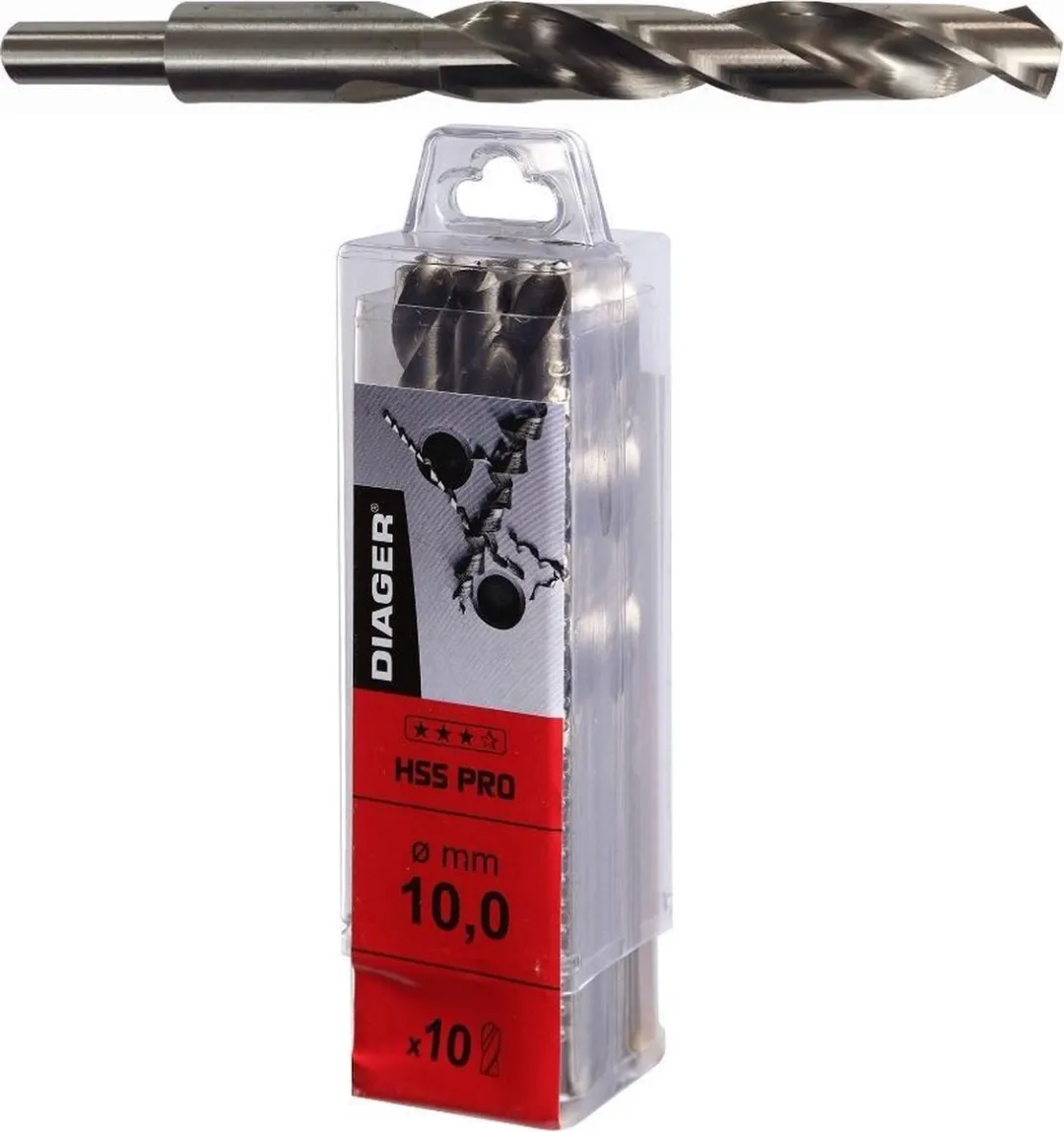 DIAGER - BOOR HSS METAAL PRO AFGEDRAAID 13MM - 18.00 MM X 130 X 191 - 2 PCS