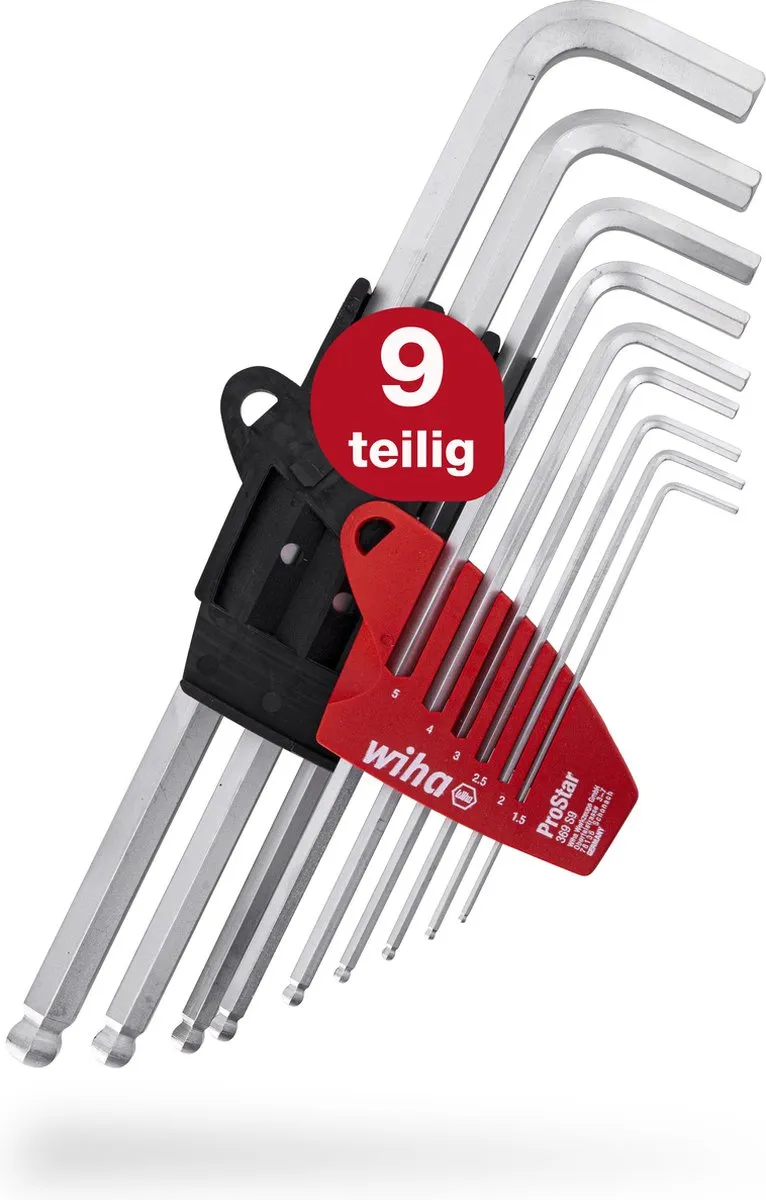 Wiha ProStar Stiftsleutelset 10-delig - Mat verchroomd