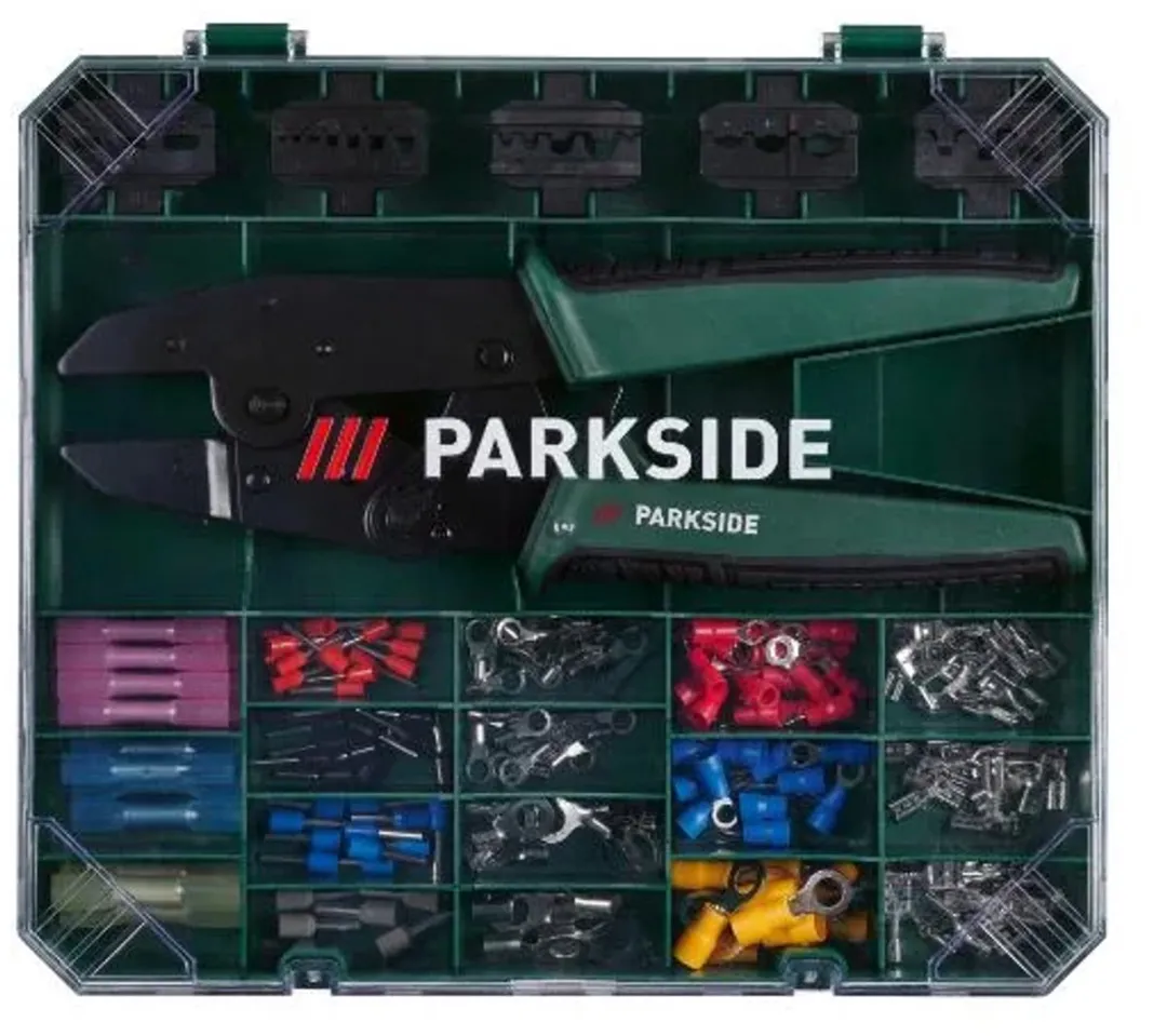 PARKSIDE Krimptangset 181-delig - 5 Opzetstukken Groen