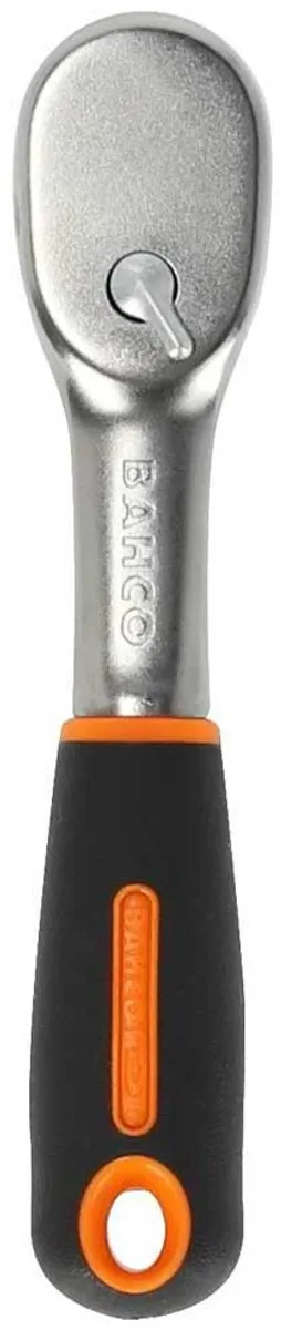 Bahco Omschakelbare Ratelsleutel 1/4" 120mm - 72 Tanden - Oranje/Zwart - afbeelding 6 van 6