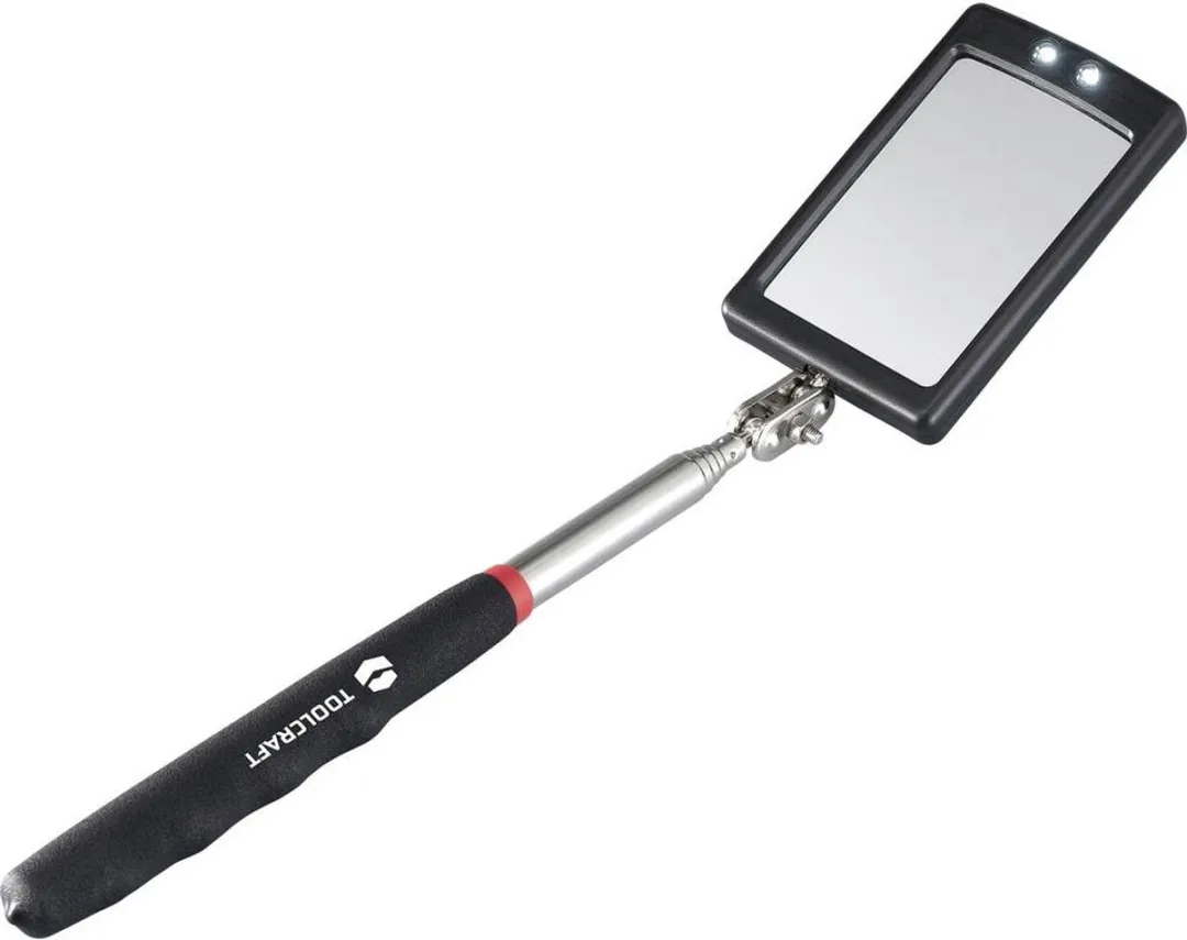TOOLCRAFT Inspectiespiegel LED 50x80mm