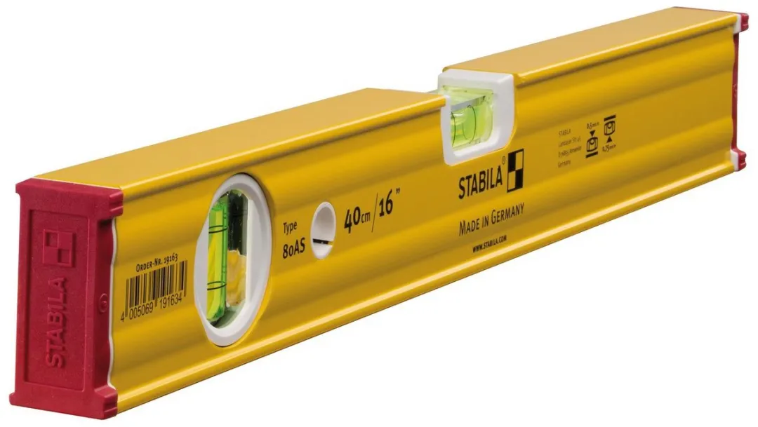 Stabila Waterpas 80AS Blok, 40 cm