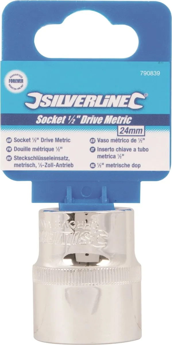Silverline Zeskantige Metrische Dop 24mm