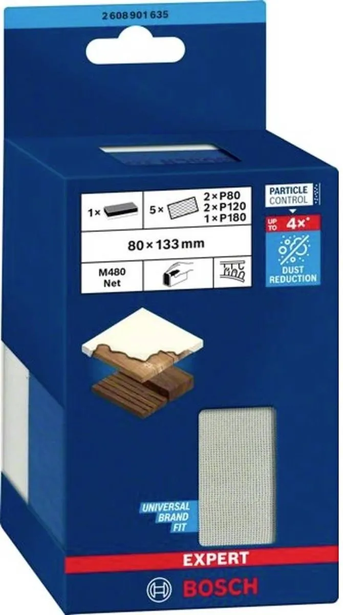 Bosch Accessories 2608901635 Schuurblok (l x b) 133 mm x 80 mm 1 stuk(s)