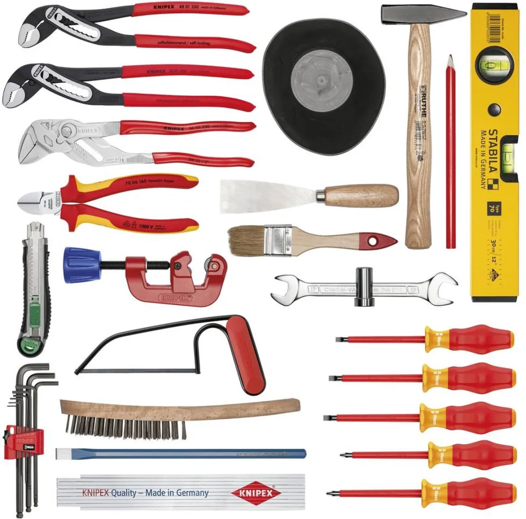 Knipex Gereedschapskoffer - VDE zijkniptang & Engelse sleutel 250mm