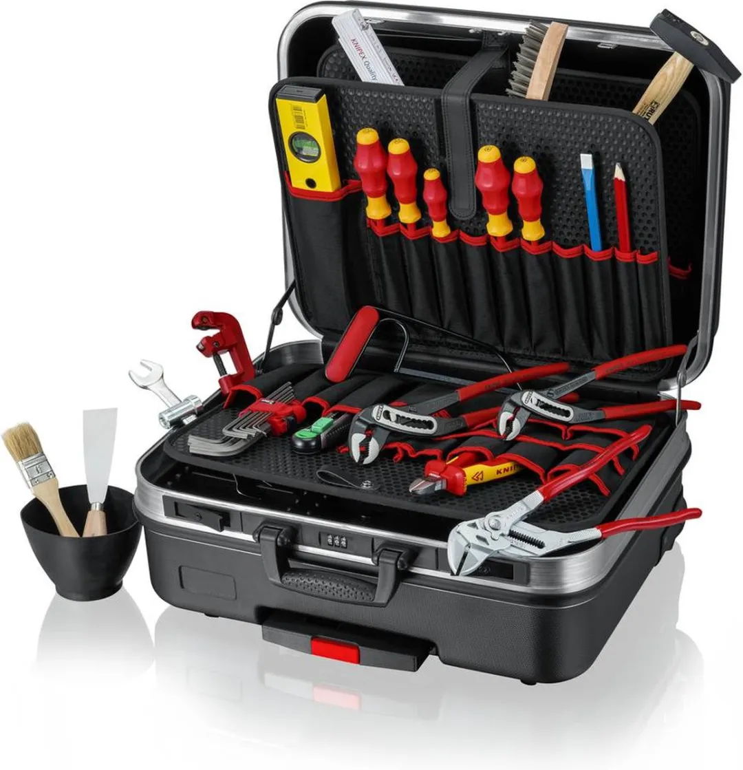 Knipex Gereedschapskoffer - VDE zijkniptang & Engelse sleutel 250mm