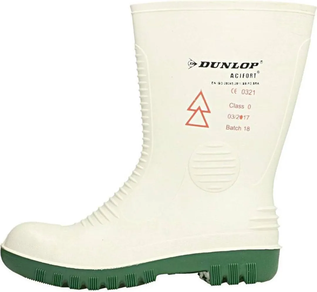 Dunlop Acifort A571411 Werklaarzen - SB - Wit - 46