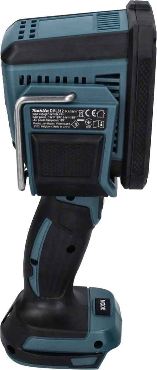 Makita DML812RM1 LED Handlamp 18V 1250lm - 5 Lichtpunten - Turquoise/Zwart