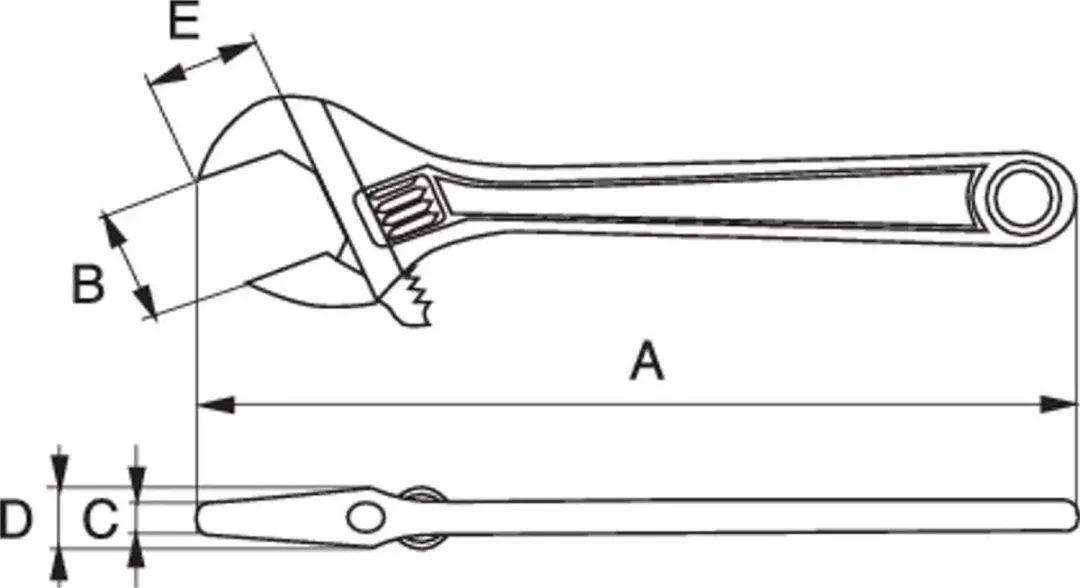 Bahco ERGO 208mm Moersleutel 27mm - Metrisch
