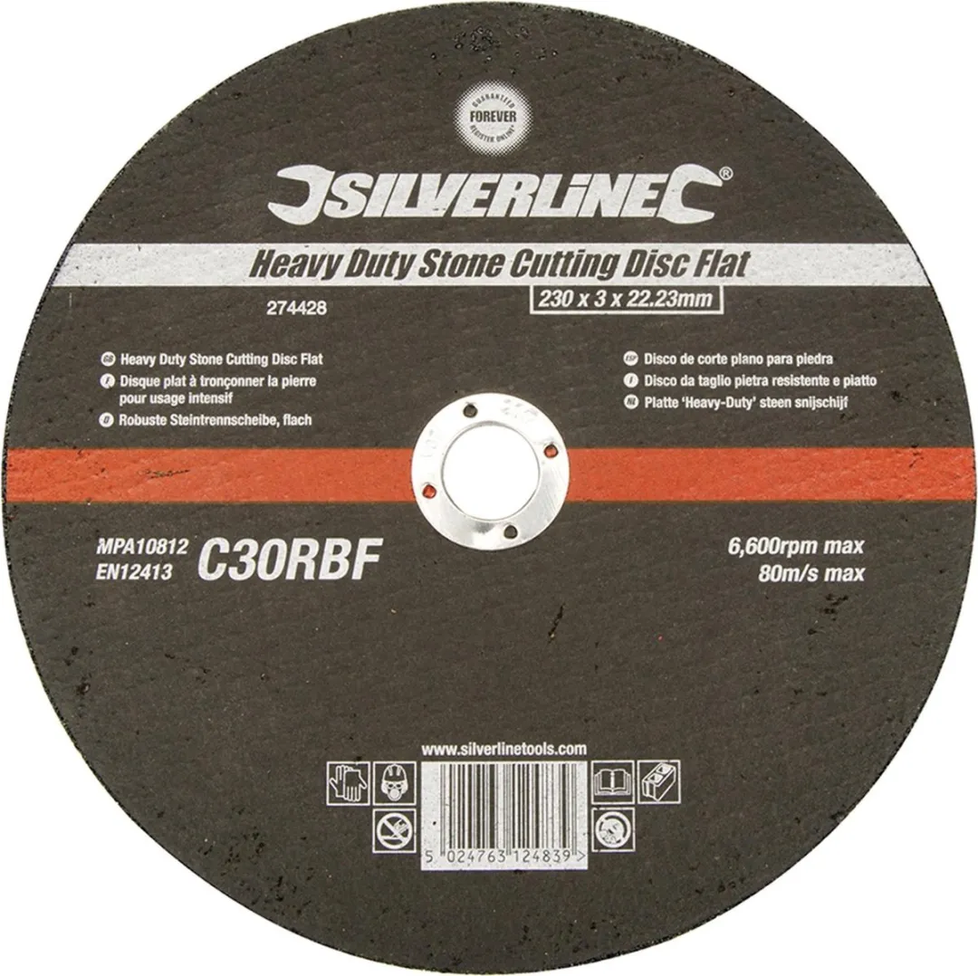 Silverline Steen Snijschijf Glasvezelversterkt Ø230x3mm
