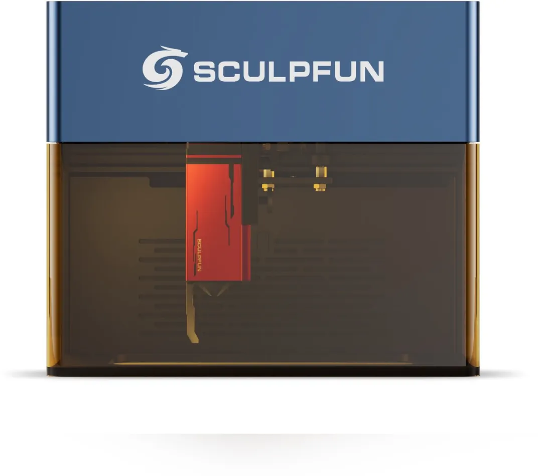 Sculpfun iCube Pro 5W Laser Graveermachine - met Rookfilter - 125x125mm Werkgebied - 0,06 mm Laserpunt - App-verbinding - Blauw