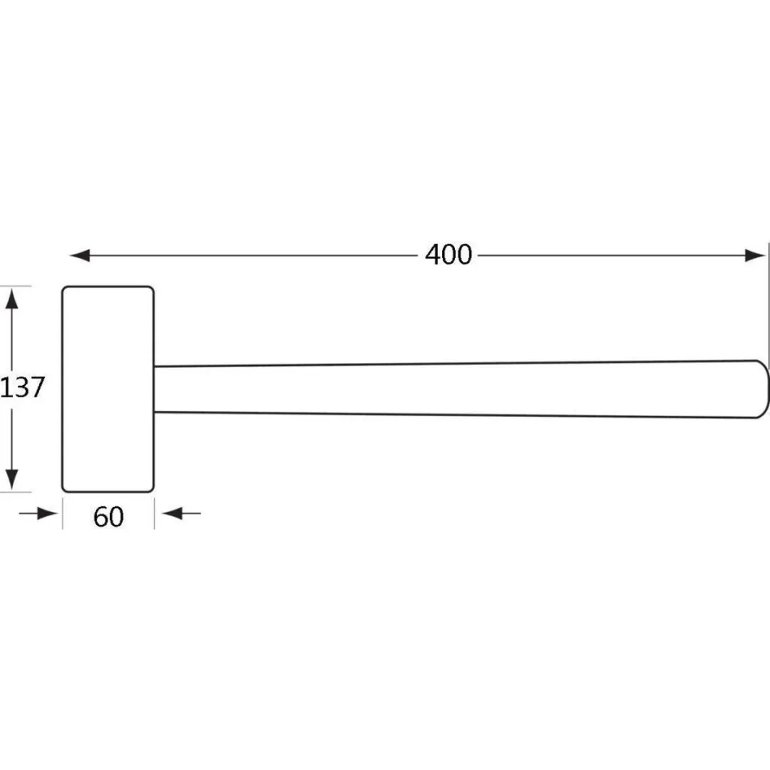 Bahco 3625PU-60 Terugslagvrije Kunststof Hamer 1270g