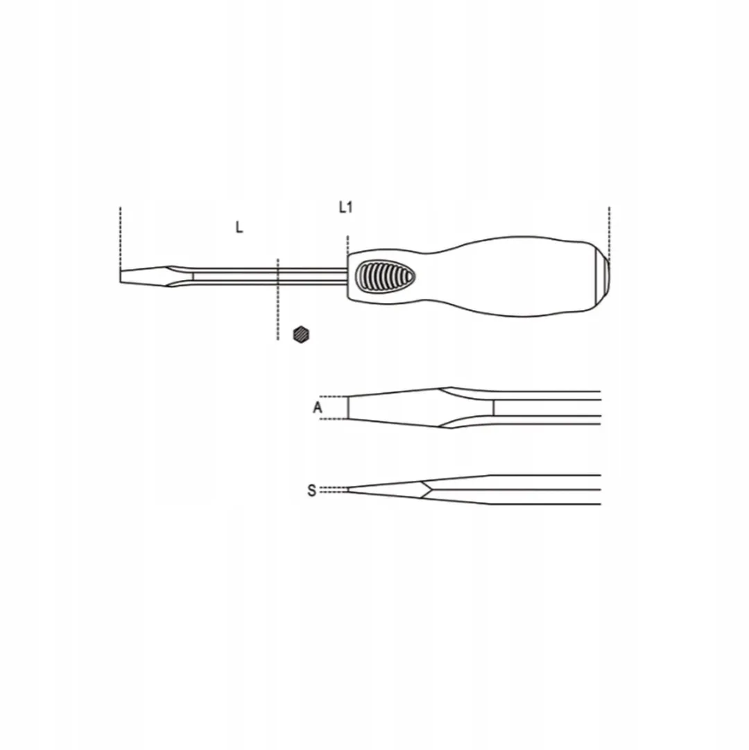 Beta Doorslag Schroevendraaier Plat 5,5x100mm