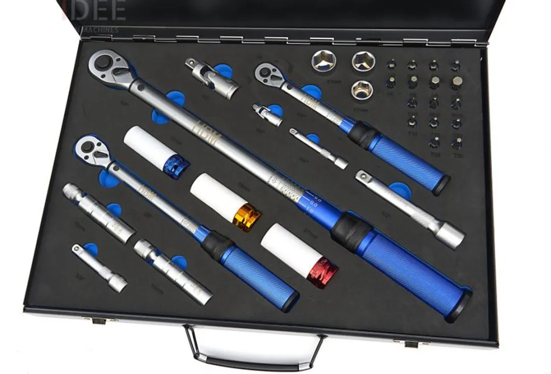 HBM Momentsleutelset 5-220Nm - 32-delig - Blauw