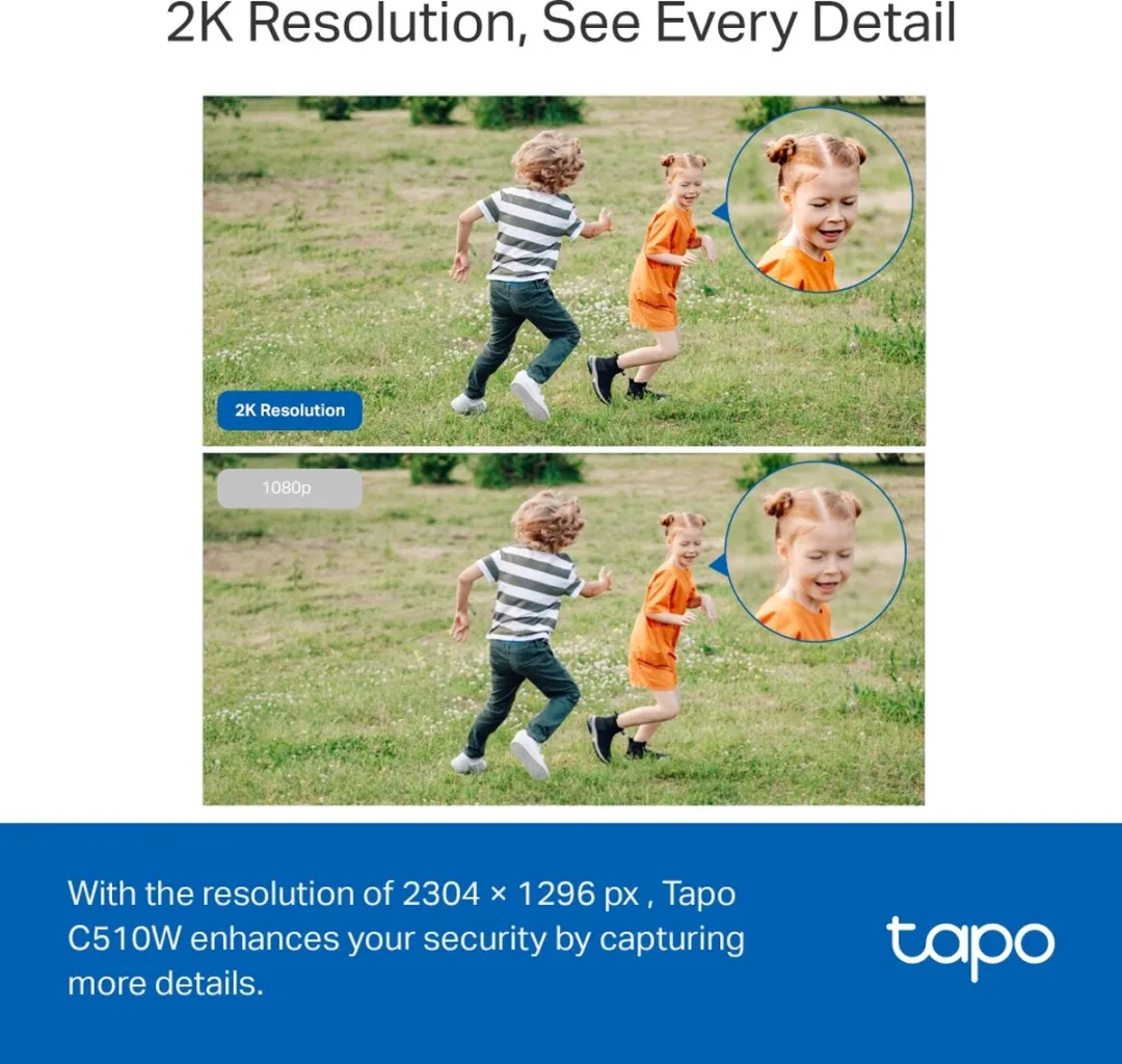 TP-Link Tapo C510W Beveiligingscamera 3MP - IP65 Waterdicht