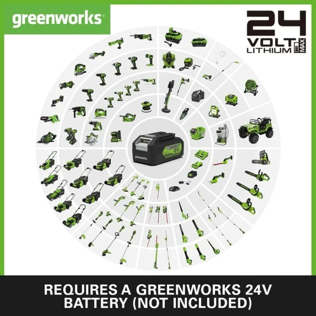 Greenworks Accu Compressor 24volt incl.2.0ah accu en lader