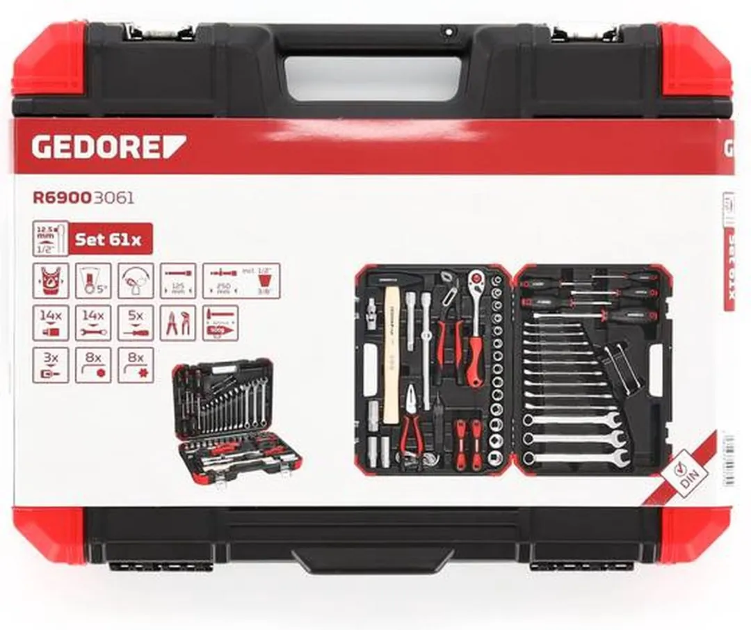 Gedore RED R09100170 Ring-/steeksleutel - Afgebogen - 17 x 210mm