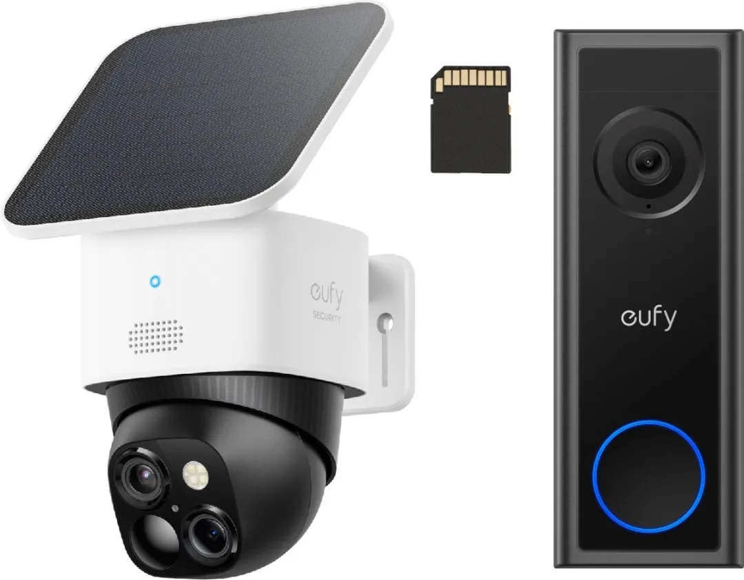 Eufy S340 SoloCam 3K + C31 Videodeurbel Bundel