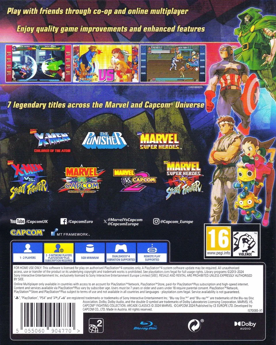 Capcom Marvel vs Capcom Fighting Collection