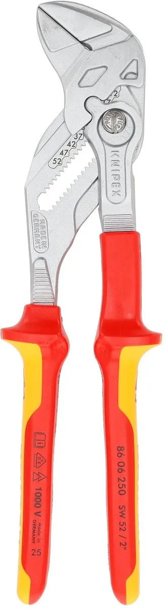 Knipex 250mm VDE Tang - Rood/Zilver/Geel - afbeelding 6 van 6