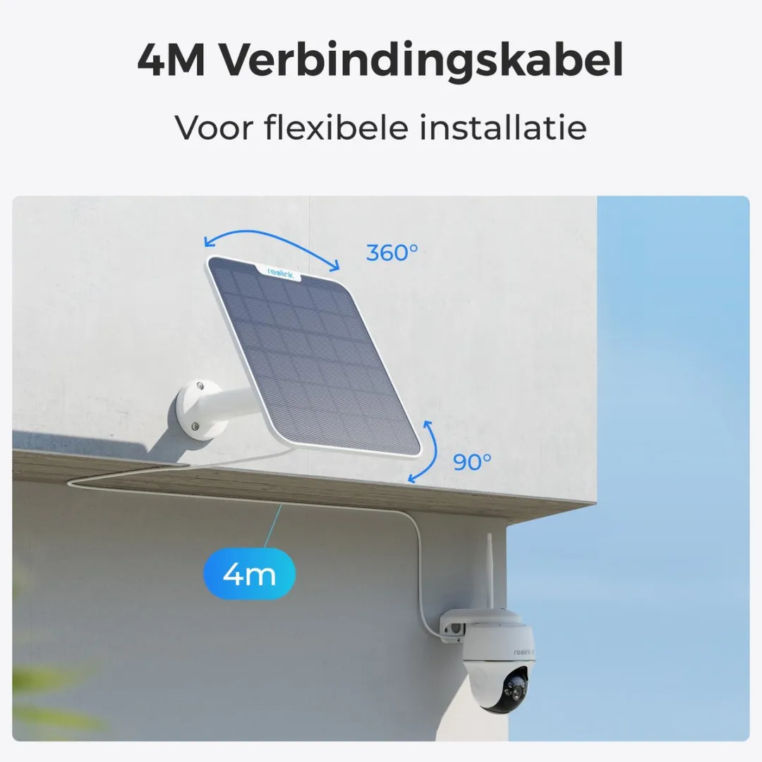 Reolink Zonnepaneel 6W - 1 Stuk Wit