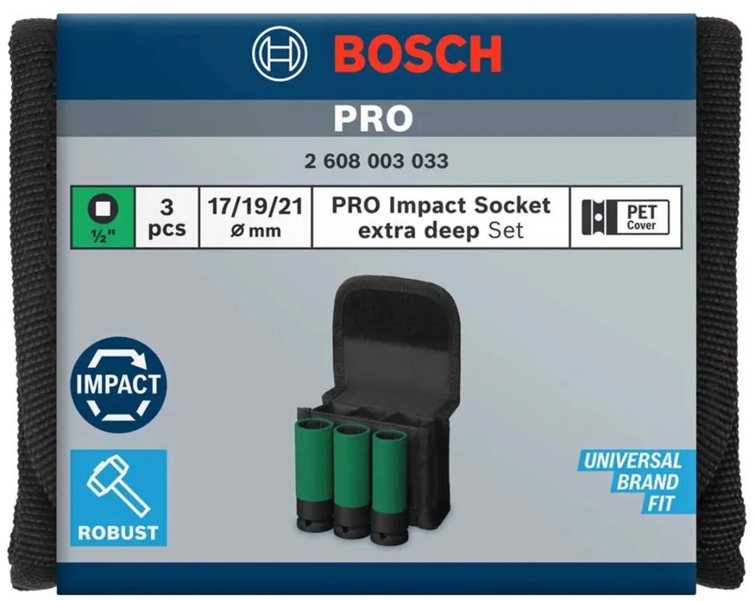 Bosch Professional Dopsleutelinzetset 2608003033 - 17/19/21mm
