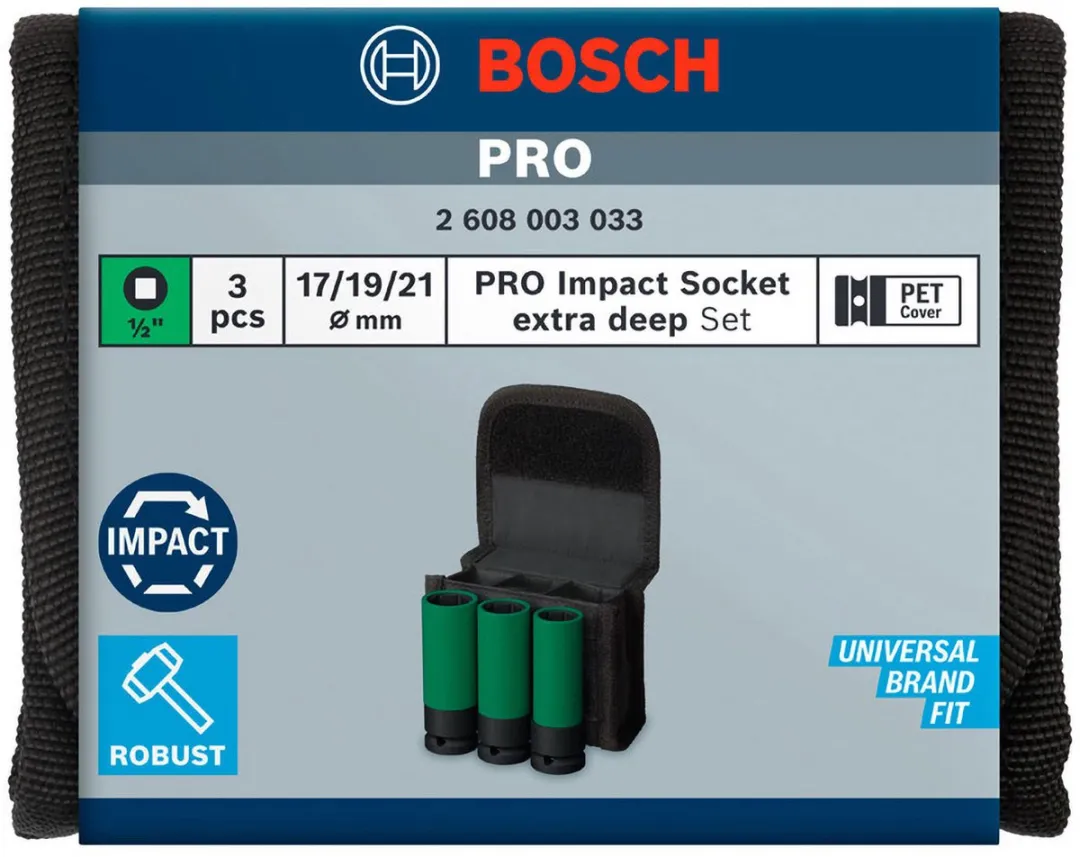Bosch Professional Dopsleutelinzetset 2608003033 - 17/19/21mm