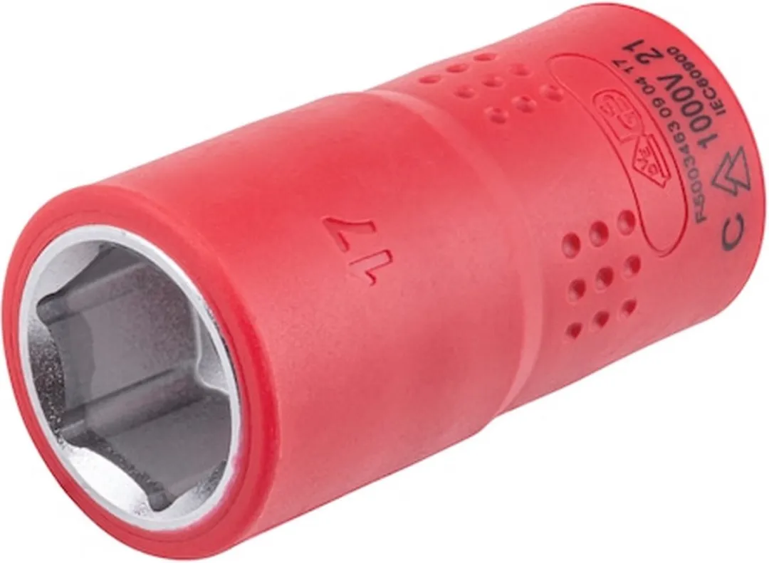 Würth VDE Geïsoleerde Dopsleutel 17mm 1/2" - 1 Stuk