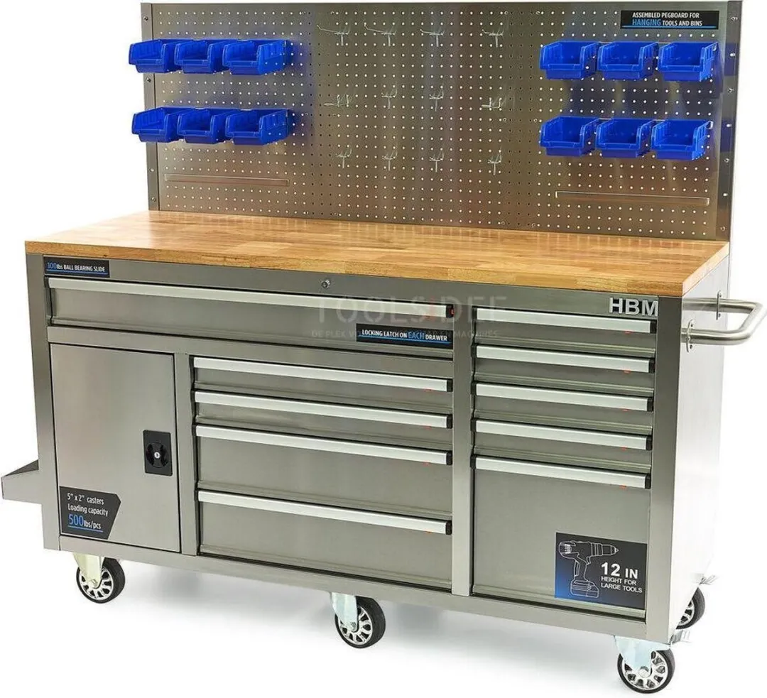 HBM 158cm Werkbank 10 Laden