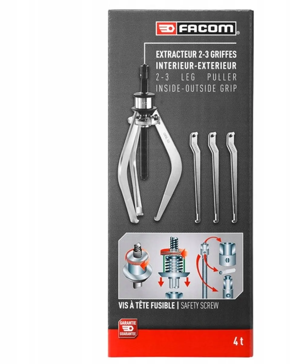 FACOM U.306-180 Universele Trekkerset - 6-delig - Zwart/Zilver