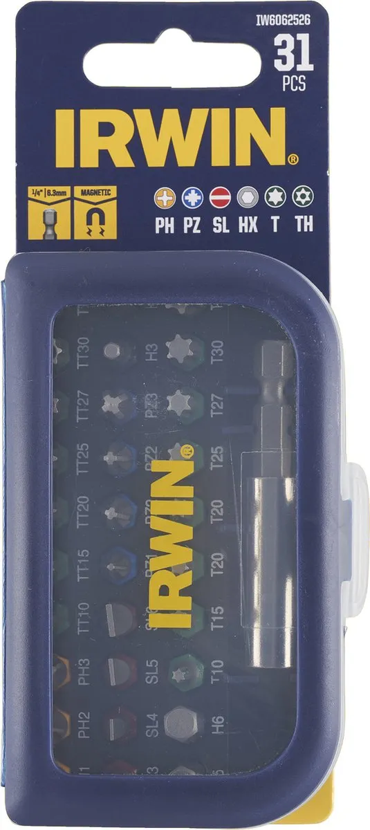 Irwin IW6062526 Schroefbitset 31-delig - 25mm