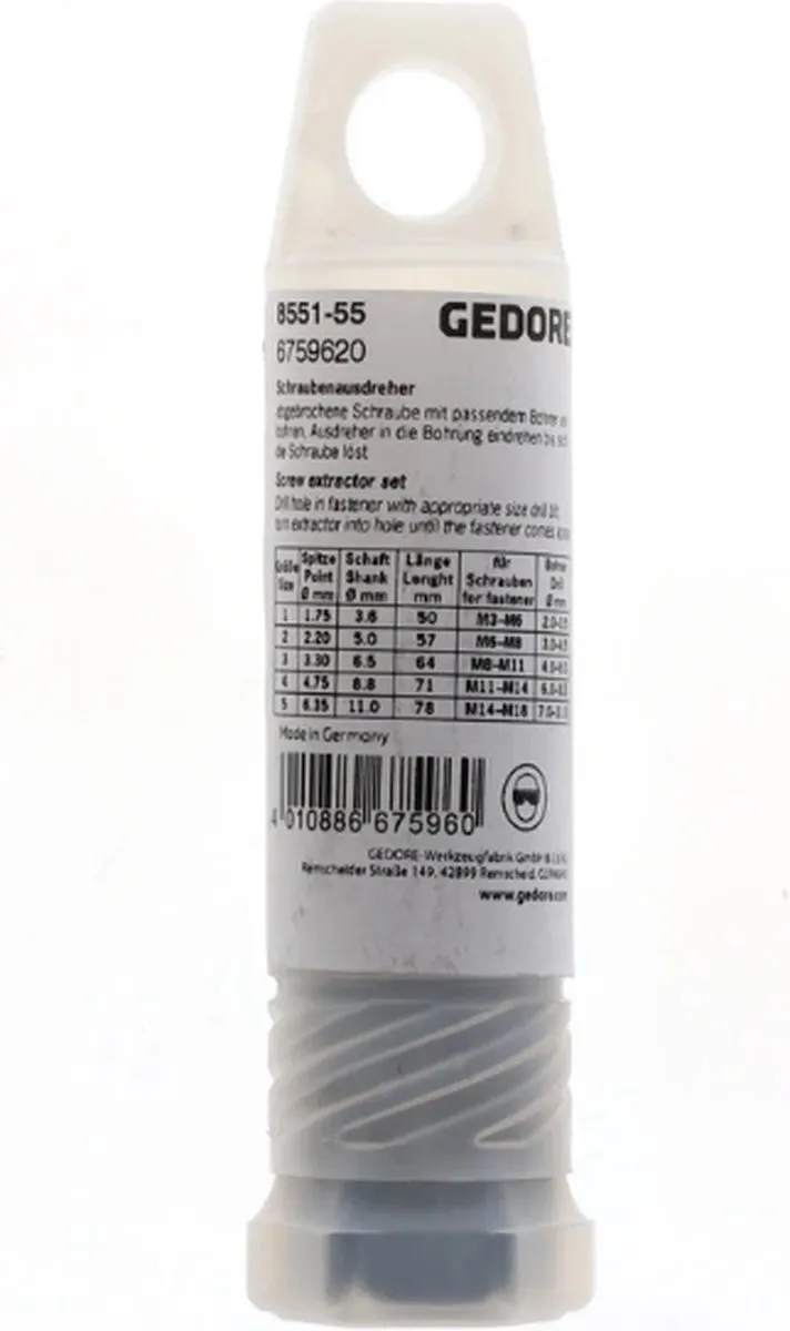 Gedore Linkse Tapset M3-M18 6759620 - afbeelding 6 van 6