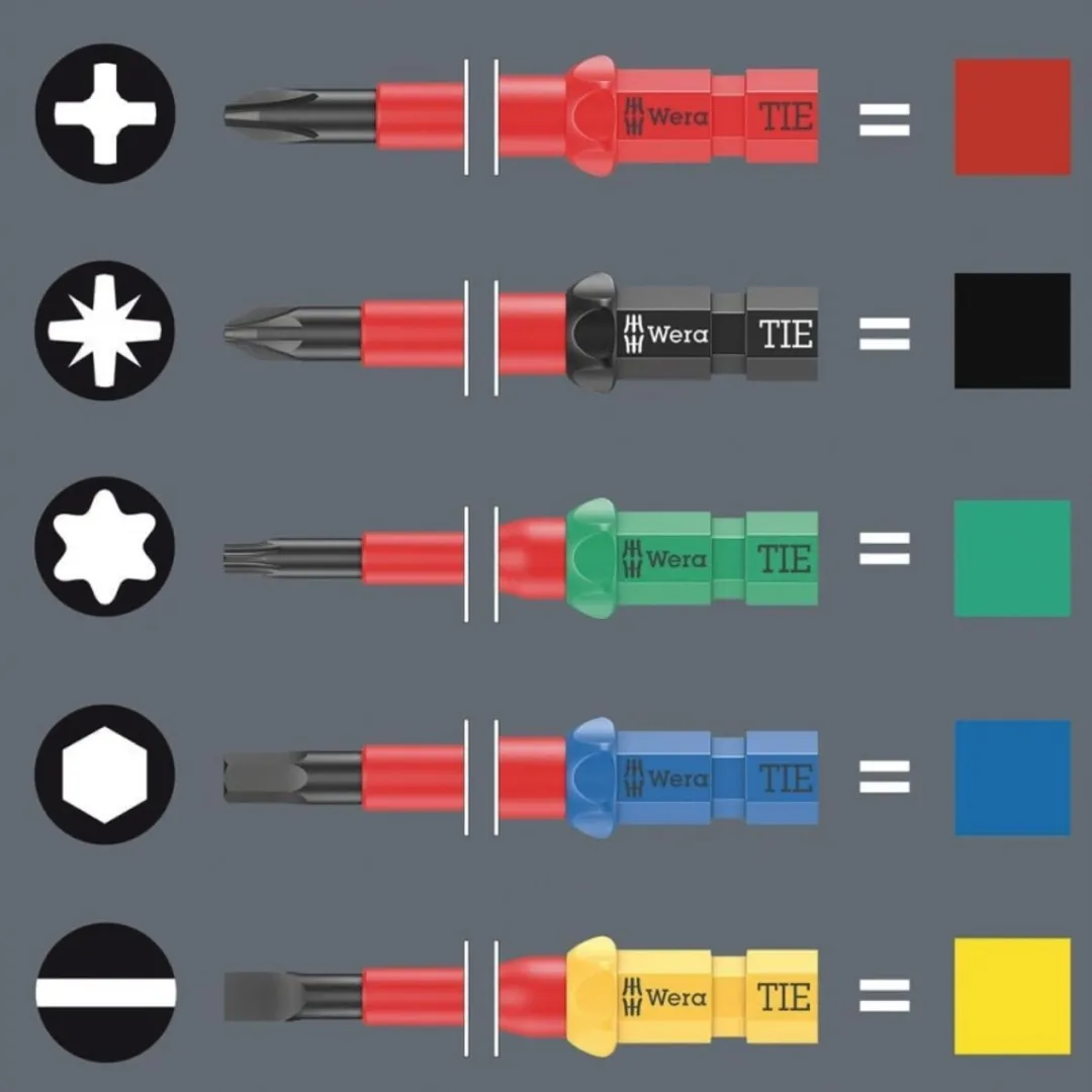 Wera Wisselstift PH1 157mm VDE - Rood