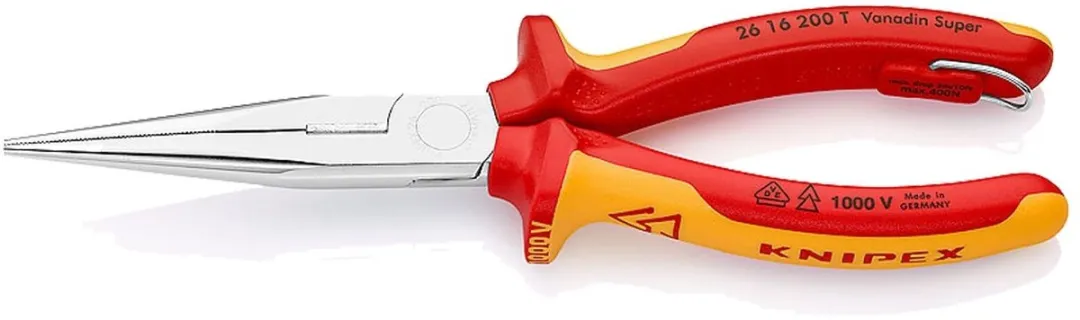Knipex 26 16 200 T VDE Platte rondbektang 200mm