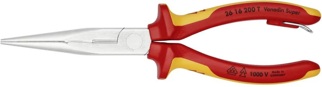 Knipex 26 16 200 T VDE Platte rondbektang 200mm