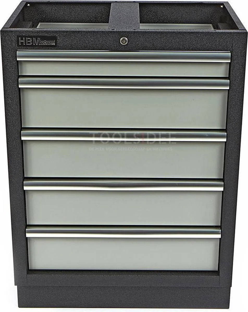 HBM Machines 5-Laden Gereedschapskast - Antraciet/Grijs