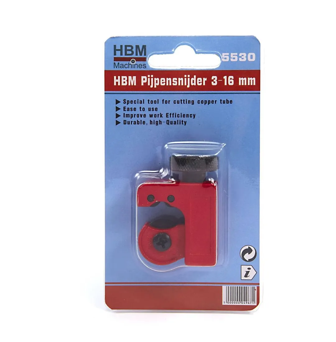 HBM Pijpsnijder 3-16mm - Aluminium/Koper