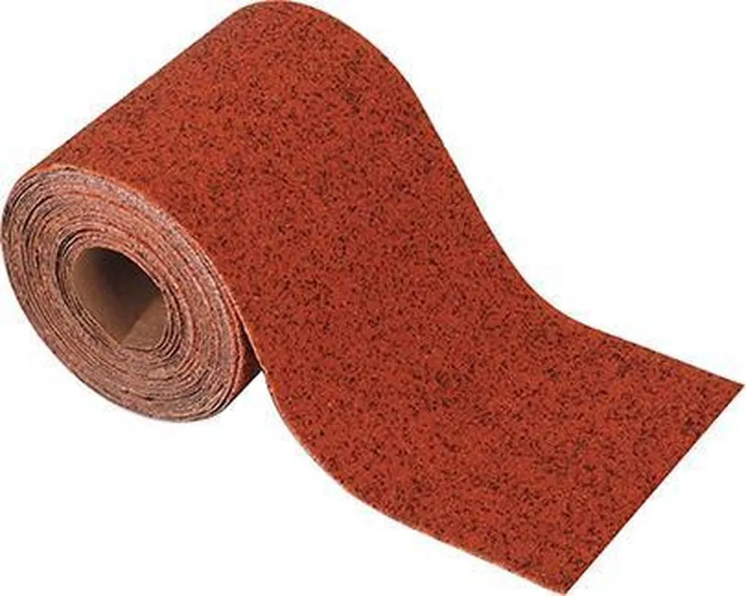 wolfcraft - Schuurpapierrol voor hout/metaal, 5 m x 115 mm, korrel 80 - 1772000