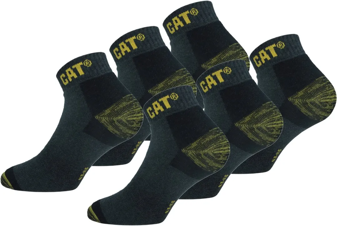 Caterpillar Premium Sneaker Sokken 6 Paar - Antraciet - 43-46