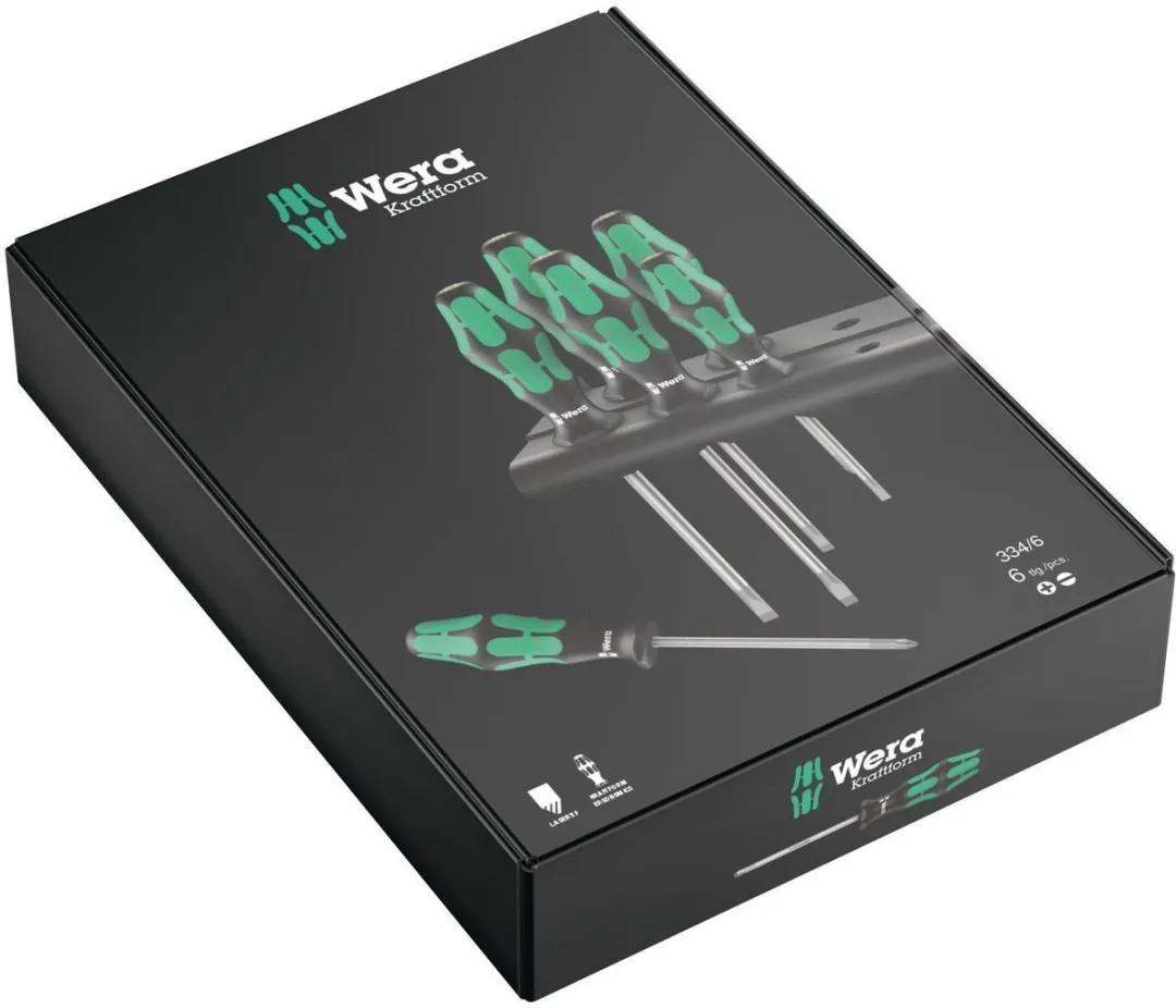 Wera Kraftform Plus Lasertip 05105650001 Schroevendraaierset - 6-delig