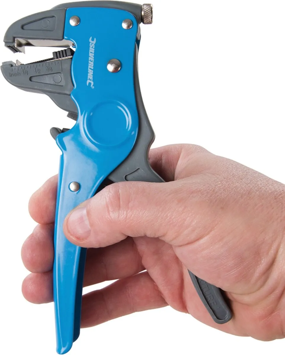 Silverline Automatische Draadstripper 170mm - 2-in-1