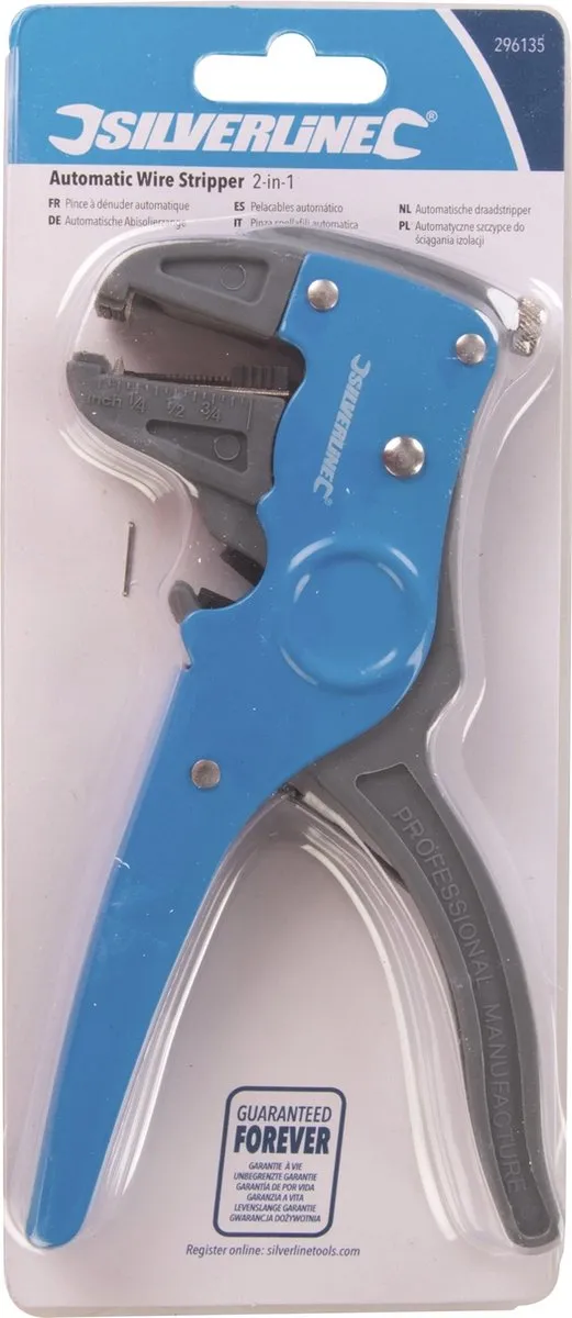 Silverline Automatische Draadstripper 170mm - 2-in-1