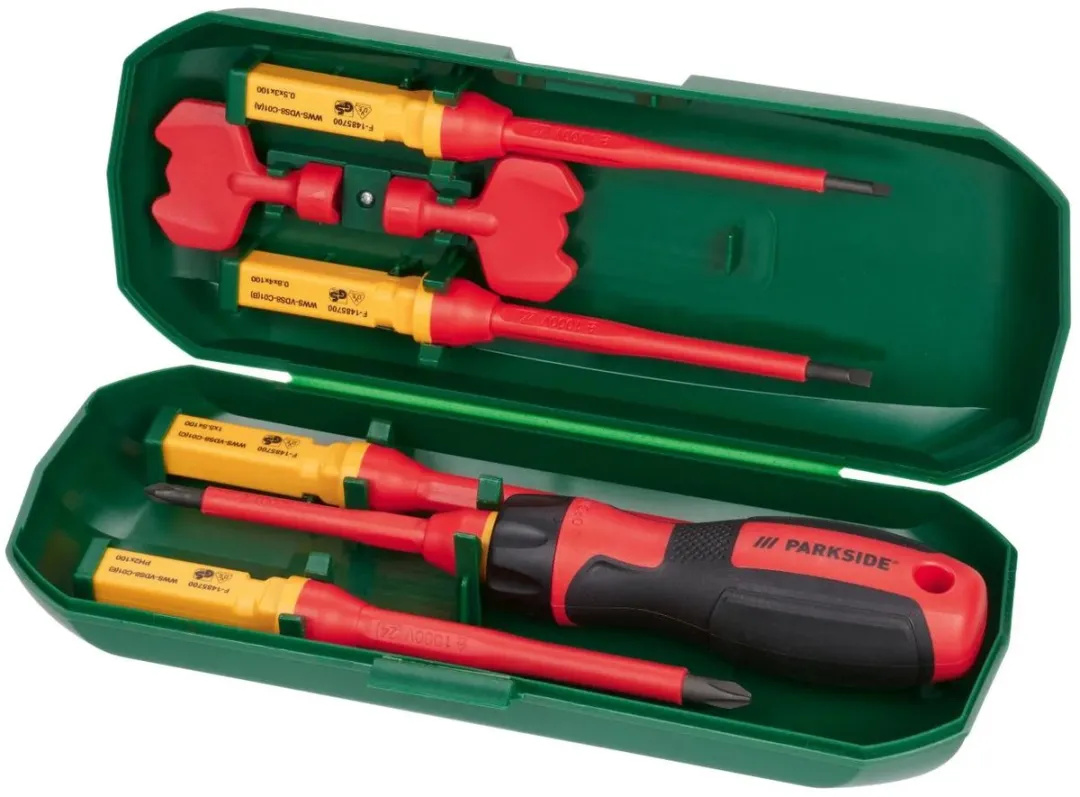 PARKSIDE Schroevendraaierset 8-delig - 1000V - Geel/Zwart