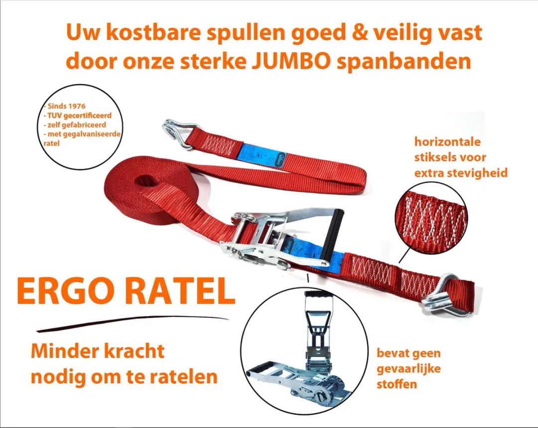 Jumbo Heavy Duty Spanband 2-delig 50mm x 9m