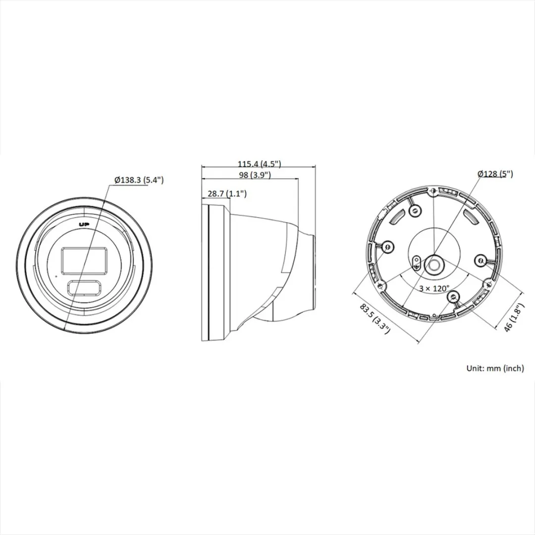 Hikvision DS-2CD2387G2H-LIU 8MP Camera - 2.8mm - Wit