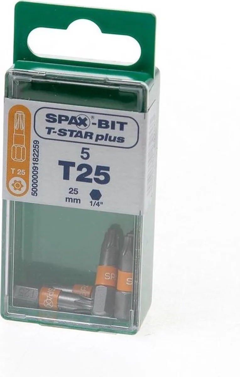 Spax - T-Star Schroefbits - T25 - RVS (5 stuks)