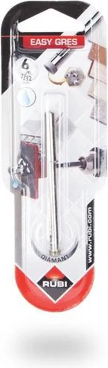 Rubi Tegelboor 6mm - Diamantboor Easy Gres - Zilver