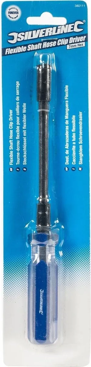 Silverline Flexibele Slangklem Sleutel 7mm - 230mm